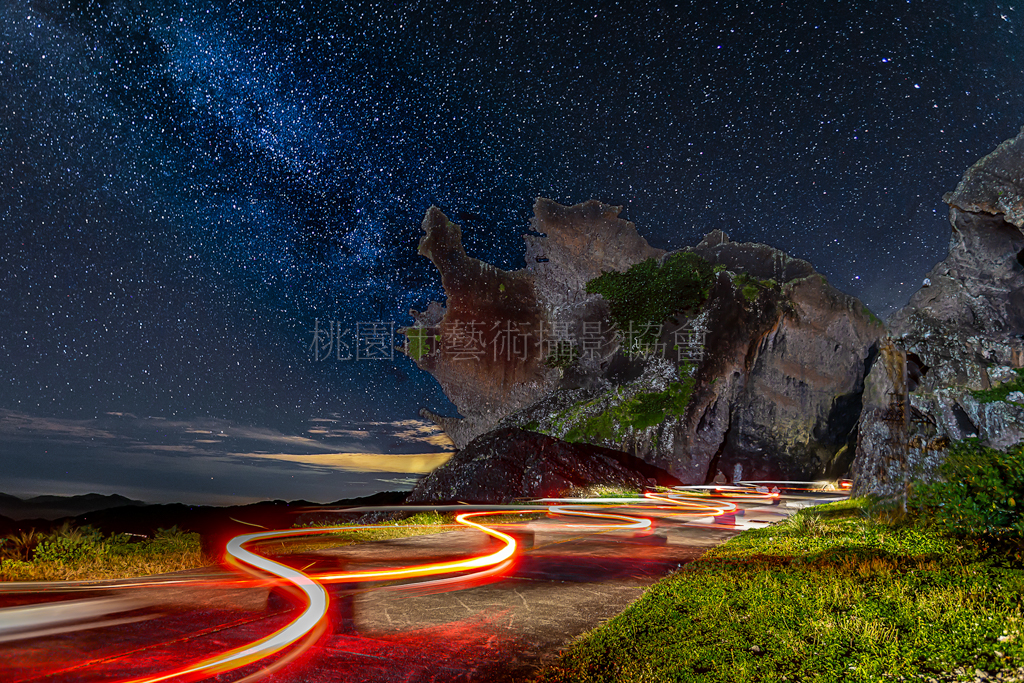 龍頭岩的夜晚