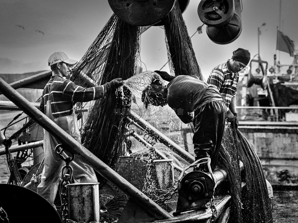 漁工生活(BW)