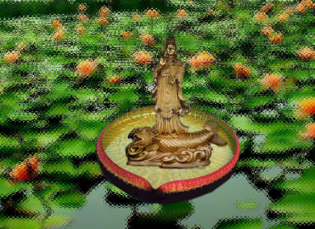 蓮葉載神
