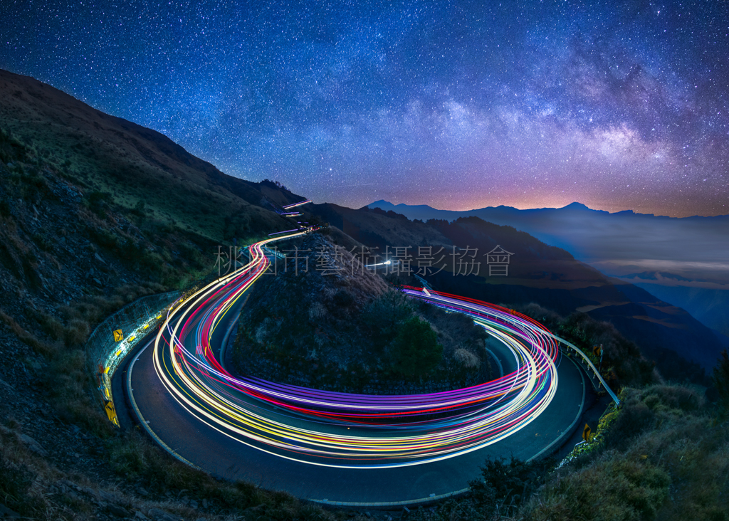 合歡山暗夜星空
