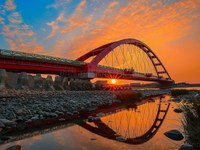 彩虹夕陽