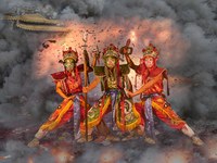 家將坐炮